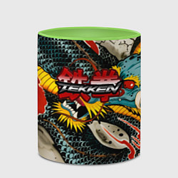 Кружка 3D Tekken dragon tatoo, цвет: 3D-белый + светло-зеленый — фото 2