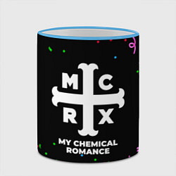 Кружка 3D My Chemical Romance конфети, цвет: 3D-небесно-голубой кант — фото 2