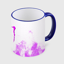 Кружка цветная Monster energy neon flame