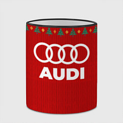 Кружка 3D Audi new year, цвет: 3D-черный кант — фото 2