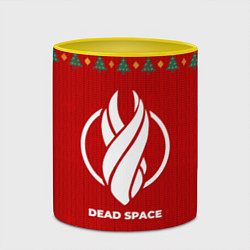 Кружка 3D Dead Space new year, цвет: 3D-белый + желтый — фото 2