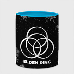 Кружка 3D Снежный Elden Ring, цвет: 3D-белый + небесно-голубой — фото 2