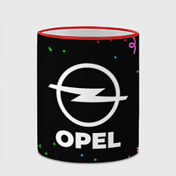 Кружка 3D Opel конфети, цвет: 3D-красный кант — фото 2