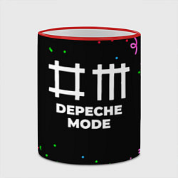 Кружка 3D Depeche Mode конфети, цвет: 3D-красный кант — фото 2