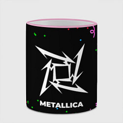 Кружка 3D Metallica конфети, цвет: 3D-розовый кант — фото 2