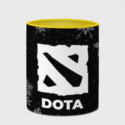 Кружка 3D Снежный Dota, цвет: 3D-белый + желтый — фото 2