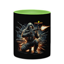 Кружка 3D Counter Strike - cool stormtrooper, цвет: 3D-белый + светло-зеленый — фото 2