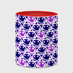 Кружка 3D Nirvana neon smile, цвет: 3D-белый + красный — фото 2