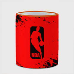 Кружка 3D NBA краски баскетбол, цвет: 3D-оранжевый кант — фото 2