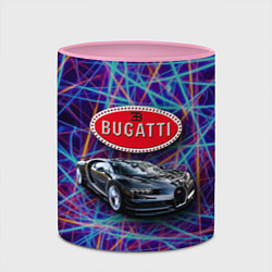 Кружка 3D Bugatti Italy - мечта автомобилиста, цвет: 3D-белый + розовый — фото 2