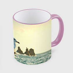 Кружка цветная Морская чайка