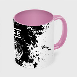 Кружка 3D Muse рок пес, цвет: 3D-белый + розовый