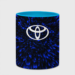 Кружка 3D Toyota blue energy, цвет: 3D-белый + небесно-голубой — фото 2