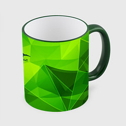 Кружка 3D Black Sabbath green poly, цвет: 3D-зеленый кант