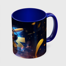 Кружка цветная Пикачу диджей