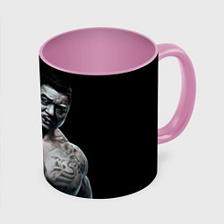 Кружка 3D Ma Dong Seok - yakudza, цвет: 3D-белый + розовый
