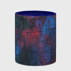 Кружка 3D Космическая паутина, цвет: 3D-белый + синий — фото 2