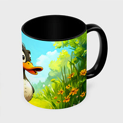 Кружка цветная Веселая уточка