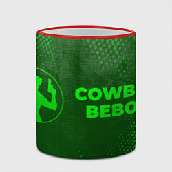Кружка 3D Cowboy Bebop - green gradient по-горизонтали, цвет: 3D-красный кант — фото 2