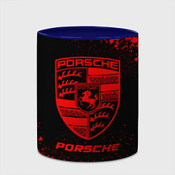 Кружка 3D Porsche - red gradient, цвет: 3D-белый + синий — фото 2