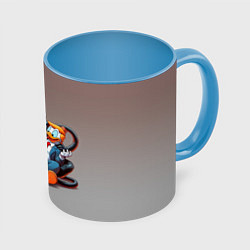 Кружка цветная Venom and Duck-Donald - ai art fantasy