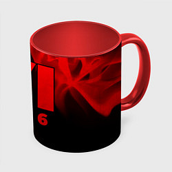 Кружка 3D GTA 6 - red gradient, цвет: 3D-белый + красный