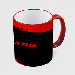 Кружка 3D Sally Face - red gradient по-горизонтали, цвет: 3D-красный кант