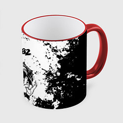 Кружка цветная Blink 182 - рок пес