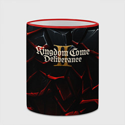 Кружка 3D Kingdom Come Deliverance 2 логотип, цвет: 3D-красный кант — фото 2