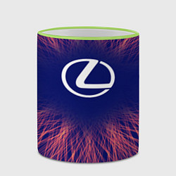 Кружка 3D Lexus red energy, цвет: 3D-светло-зеленый кант — фото 2