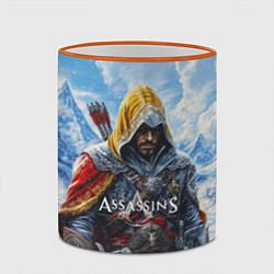 Кружка 3D Assassins Creed охотник, цвет: 3D-оранжевый кант — фото 2