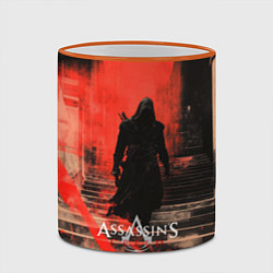 Кружка 3D Assassins Creed poster style, цвет: 3D-оранжевый кант — фото 2