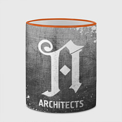 Кружка 3D Architects - grey gradient, цвет: 3D-оранжевый кант — фото 2
