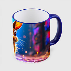 Кружка цветная Ушастый зайка