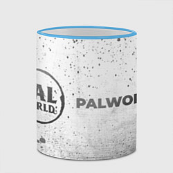 Кружка 3D Palworld - white gradient по-горизонтали, цвет: 3D-небесно-голубой кант — фото 2