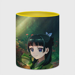 Кружка 3D МаоМао и лягушка - Монолог Фармацевта, цвет: 3D-белый + желтый — фото 2