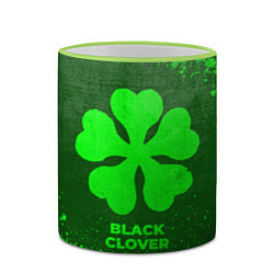 Кружка 3D Black Clover - green gradient, цвет: 3D-светло-зеленый кант — фото 2