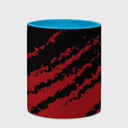 Кружка 3D The color is red and black, цвет: 3D-белый + небесно-голубой — фото 2