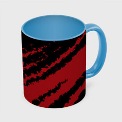 Кружка цветная The color is red and black