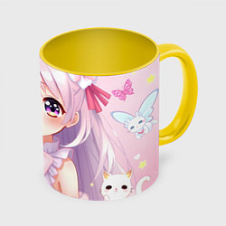 Кружка цветная Милые аниме