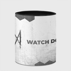 Кружка 3D Watch Dogs - white gradient по-горизонтали, цвет: 3D-белый + черный — фото 2