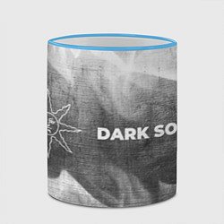 Кружка 3D Dark Souls - grey gradient по-горизонтали, цвет: 3D-небесно-голубой кант — фото 2