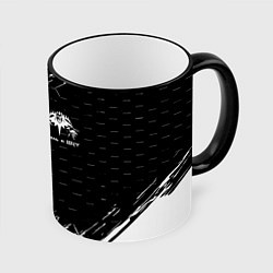 Кружка 3D Король и шут краски броня, цвет: 3D-черный кант