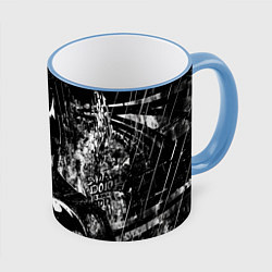 Кружка цветная Бэтмен черно-белый стиль