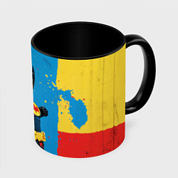 Кружка цветная Бэтмен предупреждает