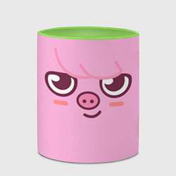 Кружка 3D Dwaekki skzoo, цвет: 3D-белый + светло-зеленый — фото 2