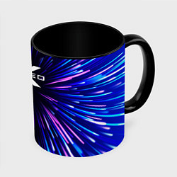 Кружка 3D Exeed neon energy, цвет: 3D-белый + черный