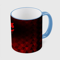 Кружка цветная Marshmello red poly