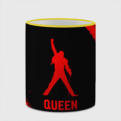 Кружка 3D Queen - red gradient, цвет: 3D-желтый кант — фото 2