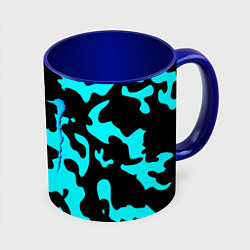 Кружка 3D Monster energy камуфляж голубой, цвет: 3D-белый + синий